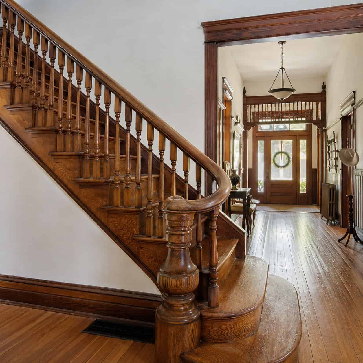 An Open-Spindle Stair Instead of a Boxed-In One