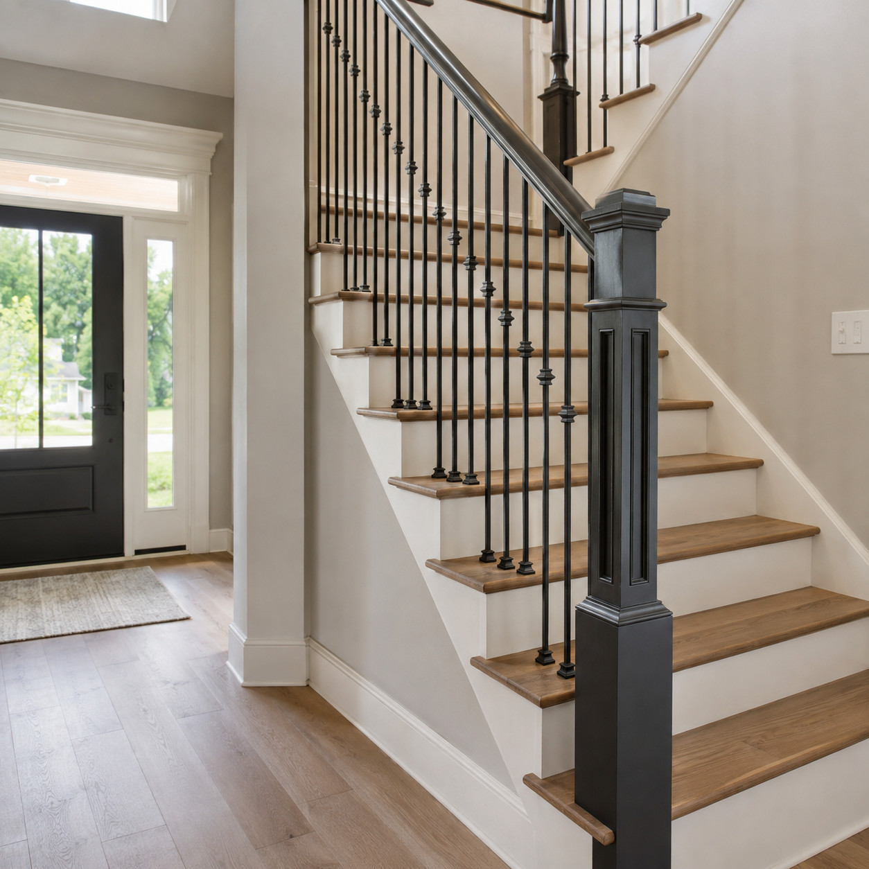 Make over the stair railing