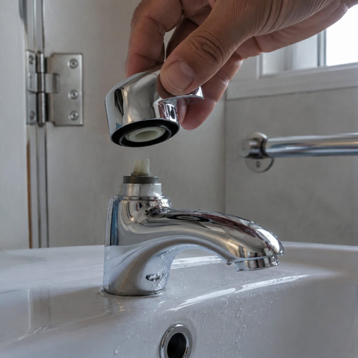 Chrome-Plated Plastic Faucets and Stamped Hinges
