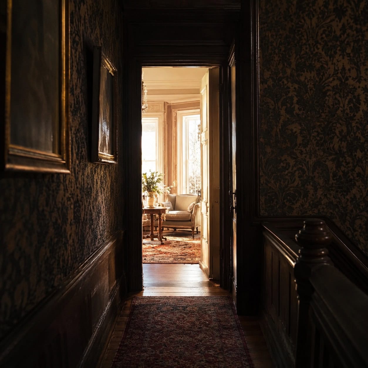 A Deliberately Dark, Narrow Hallway