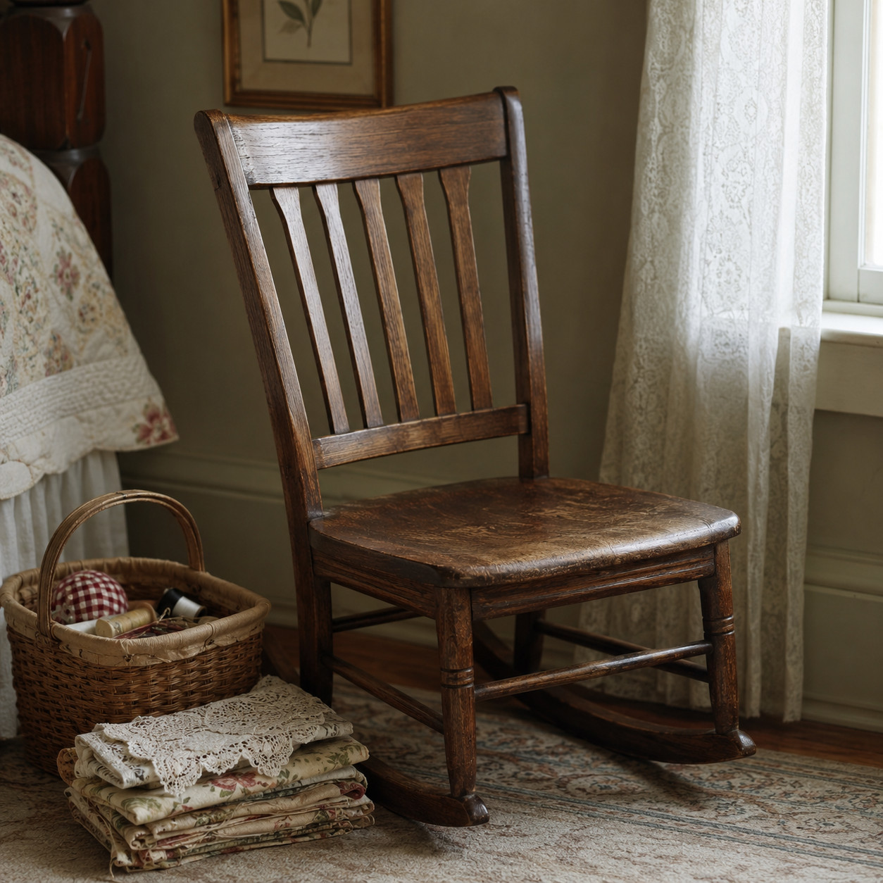 The Armless Sewing Rocker