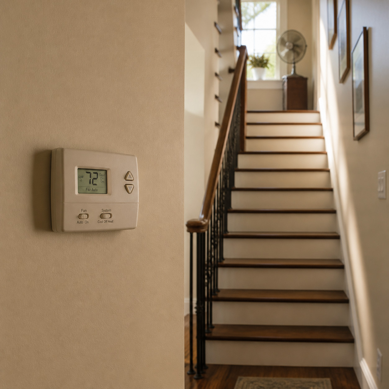 One HVAC Zone for a Two-Story House