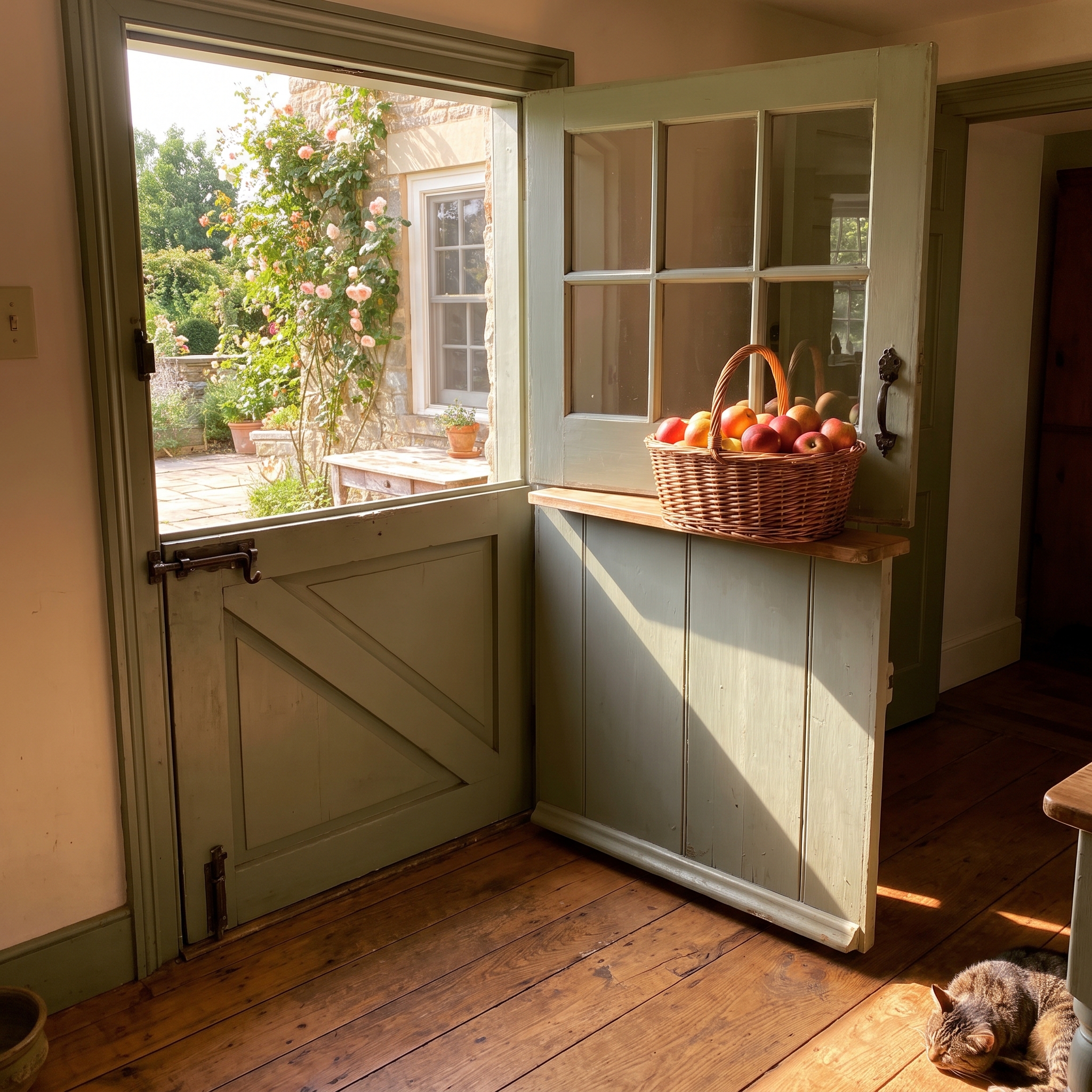 A Dutch Door at the Back Entry