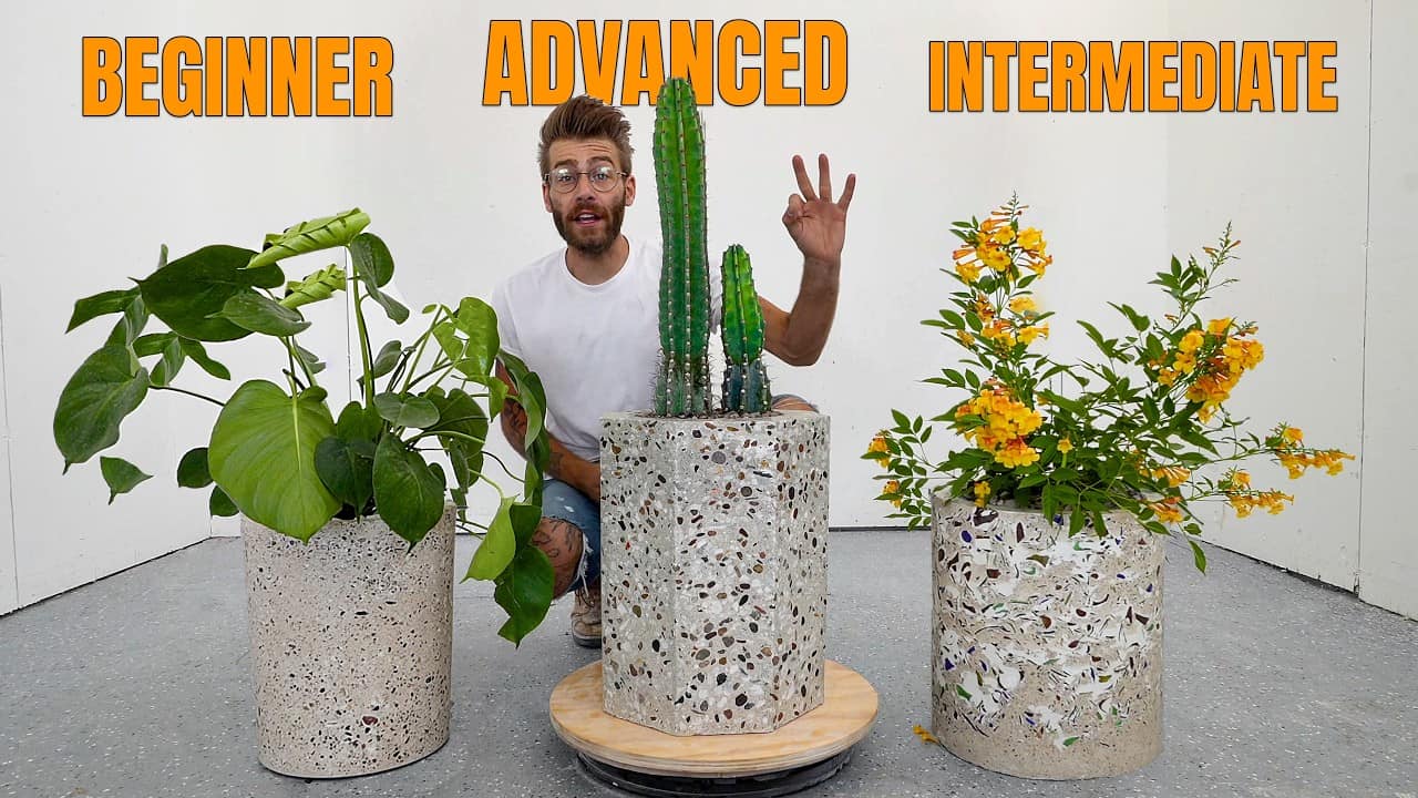 3 Terrazzo Planter Molds: From Beginner to Pro