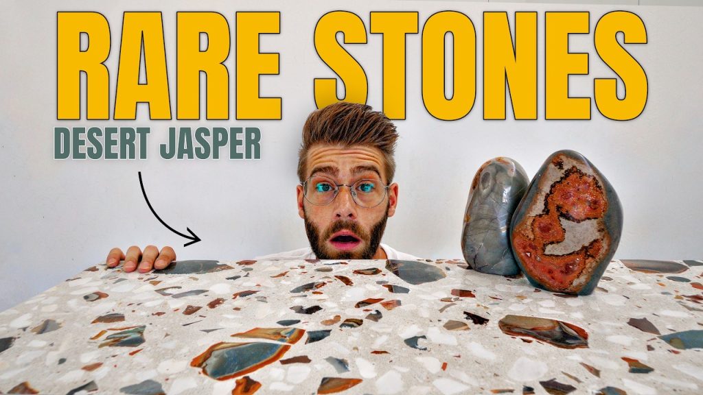 A Terrazzo Desk Made With Rare Desert Jasper