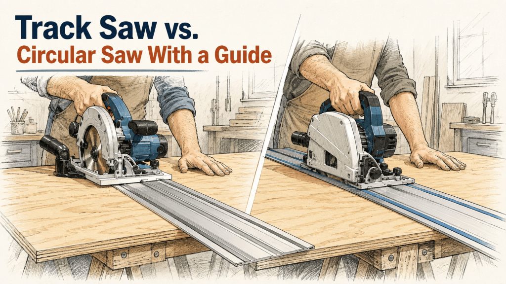 Track Saw vs. Circular Saw With a Guide