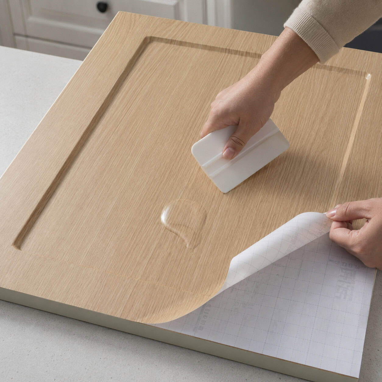 Apply Peel-and-Stick Veneer or Film