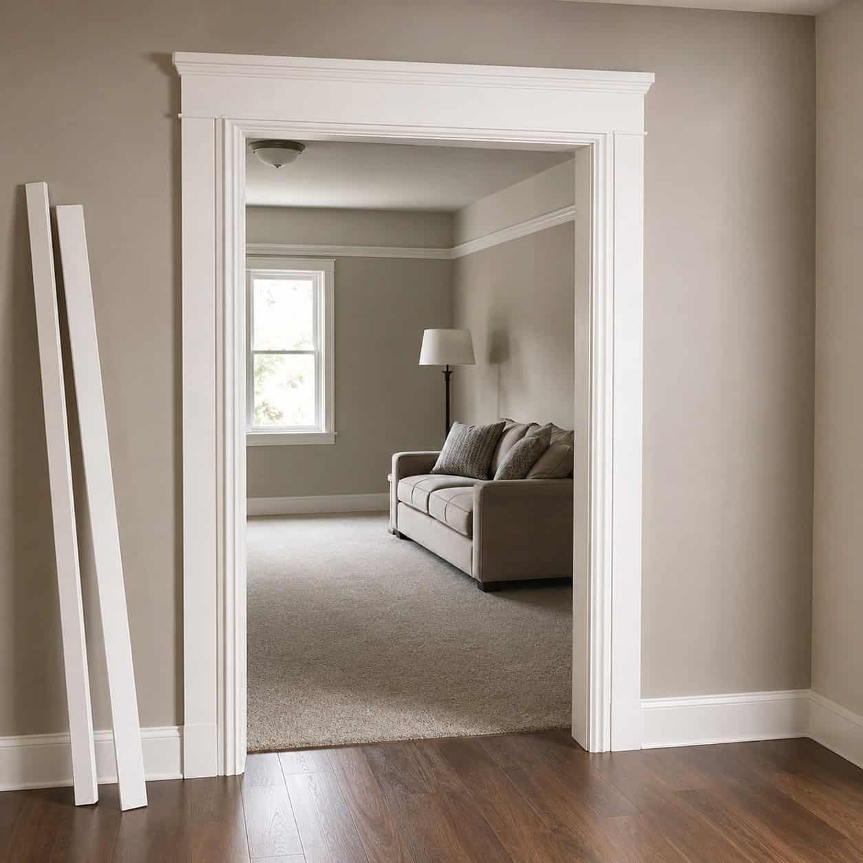 Widen the door and window casing