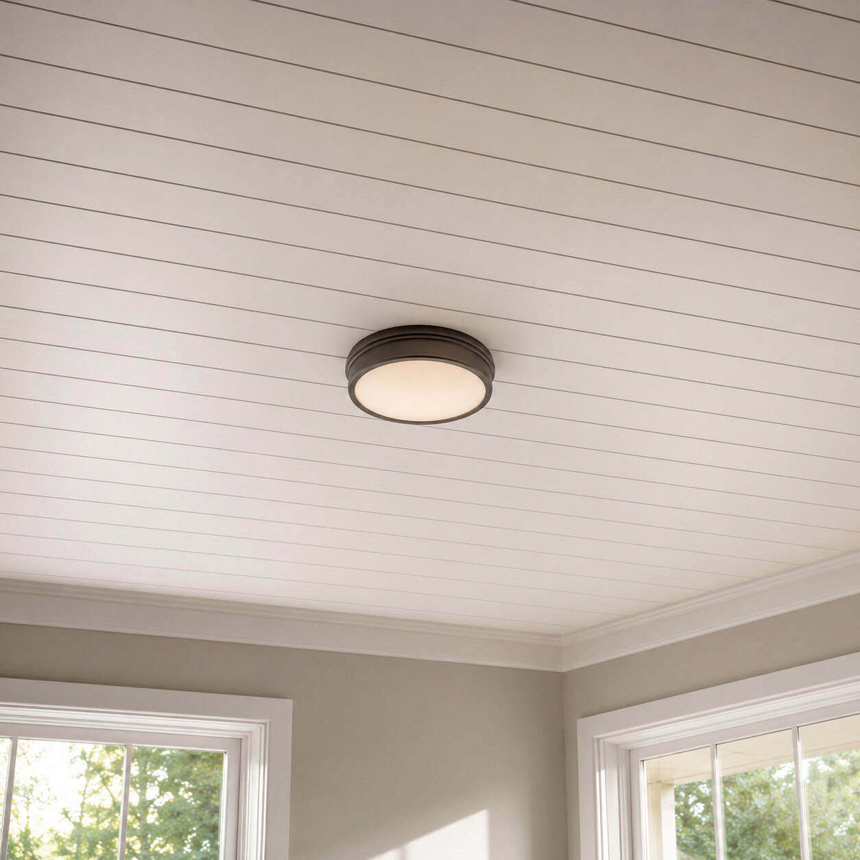 A Plank or Shiplap Ceiling