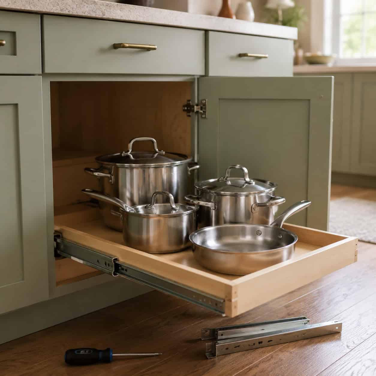 Retrofit Roll-Out Shelves