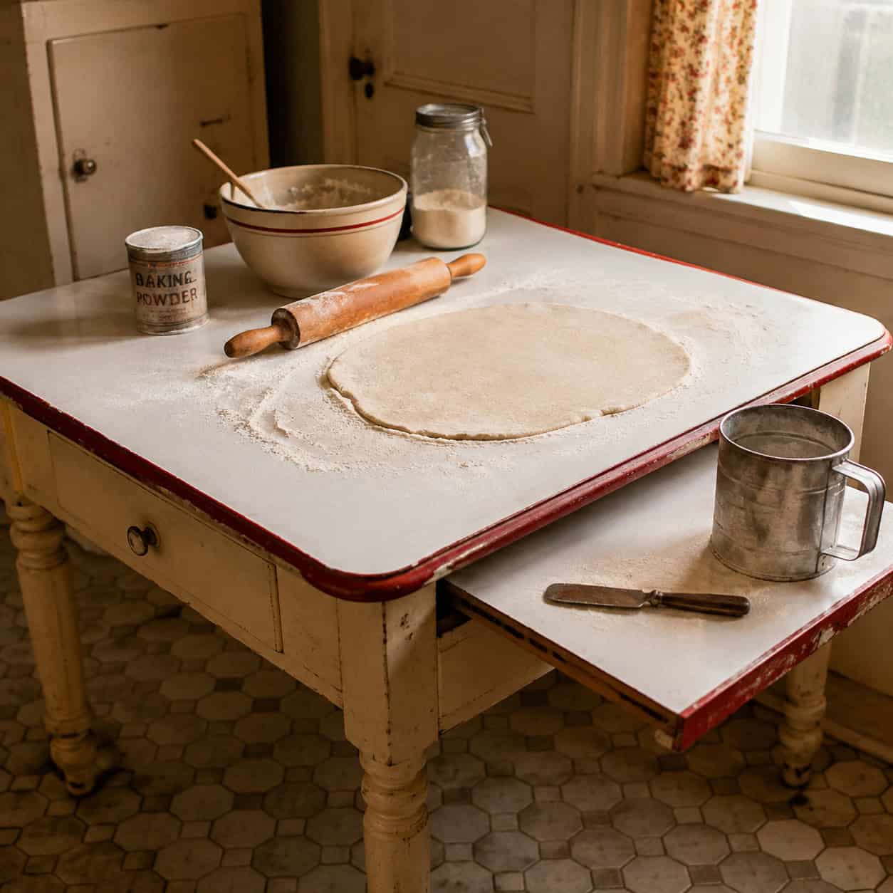 The Enamel-Top Kitchen Work Table