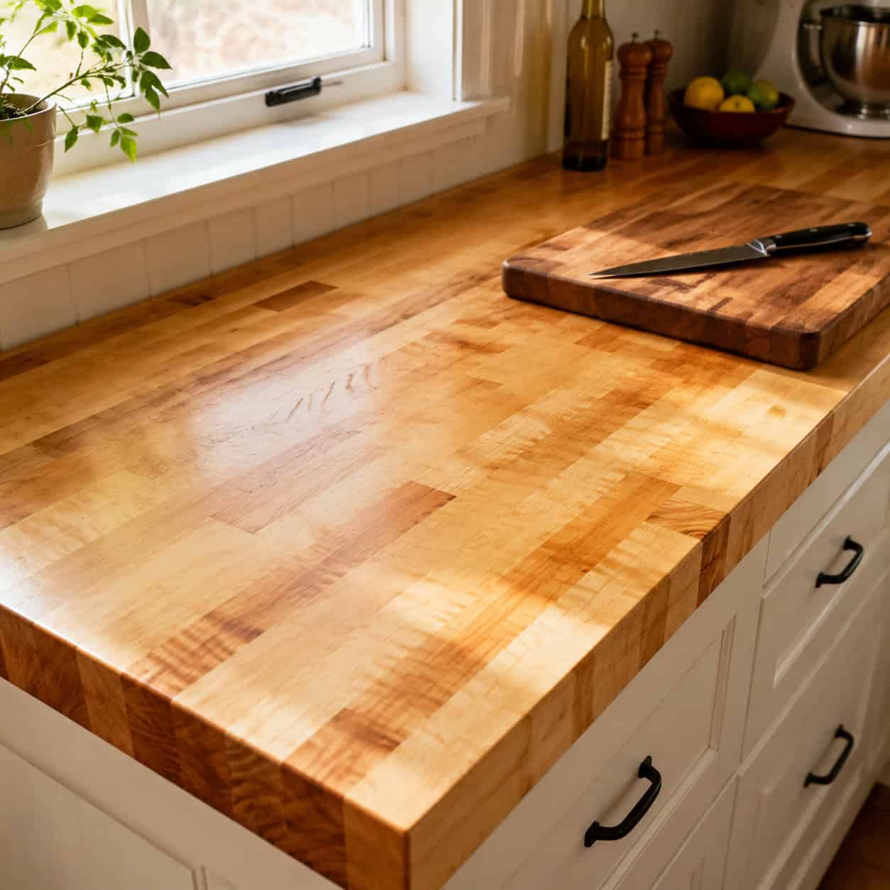 A Butcher Block Countertop Run