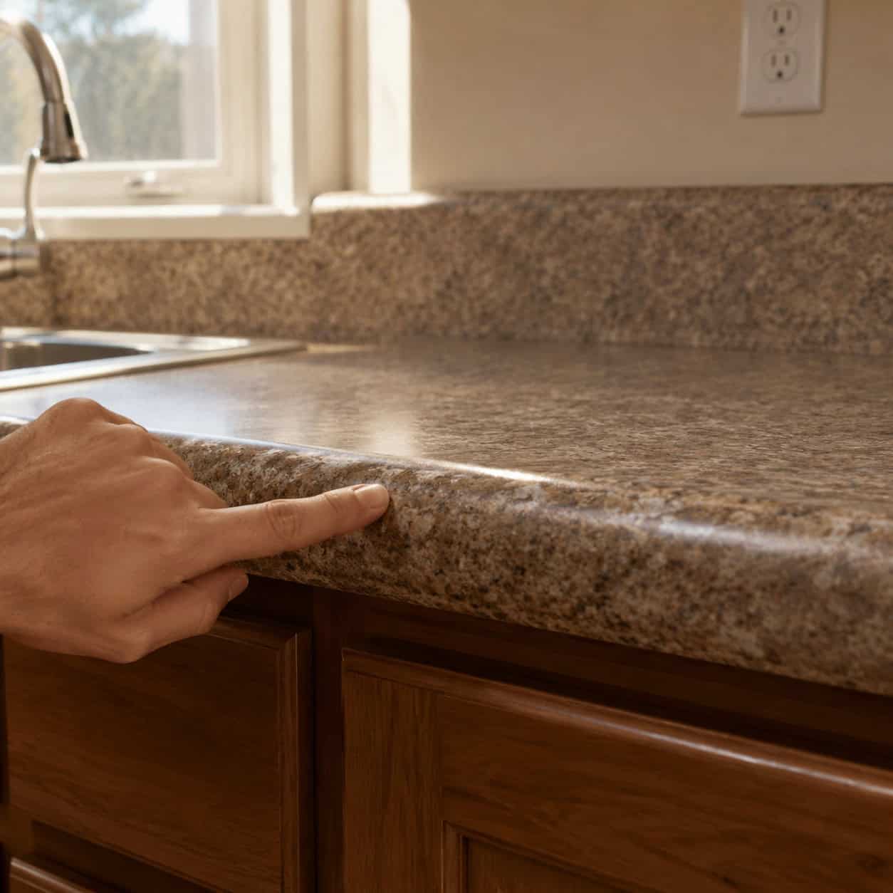 Post-Formed Laminate Counters and Cultured Marble Vanity Tops