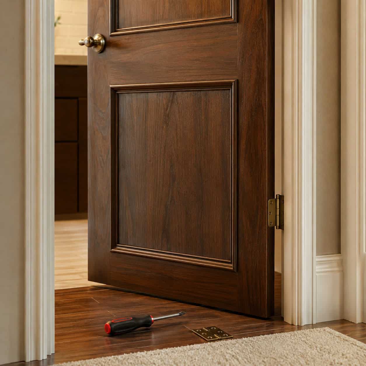 Upgrade hollow-core doors to solid-core