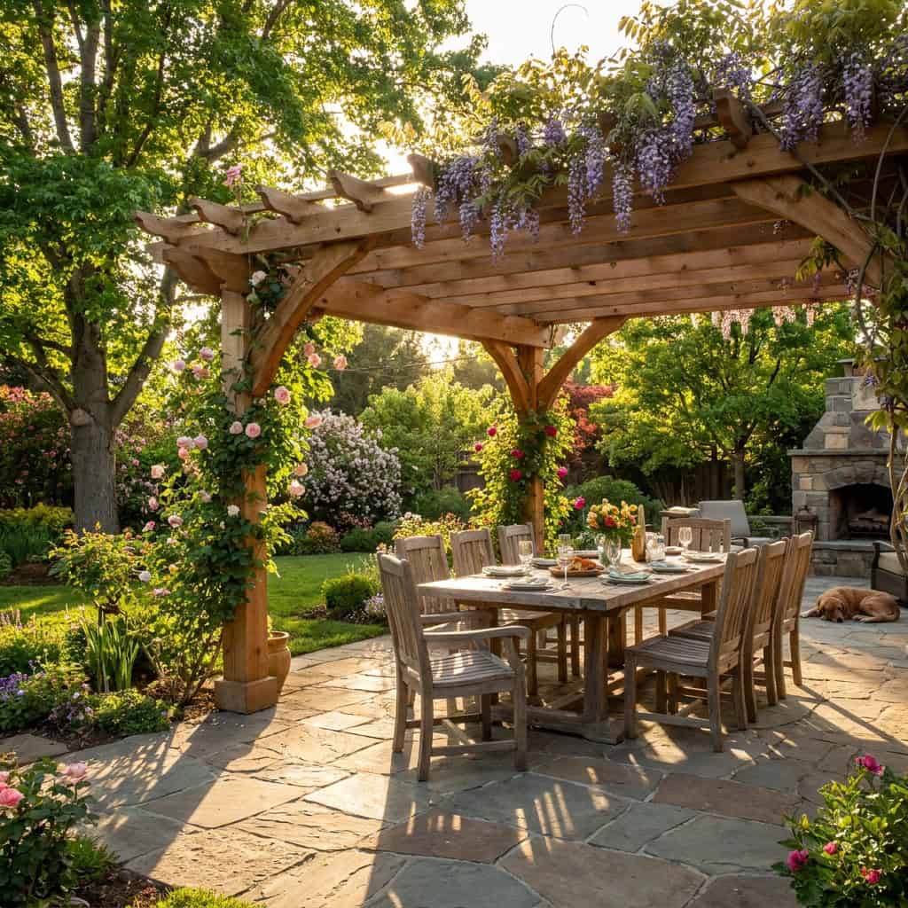 A Backyard Pergola