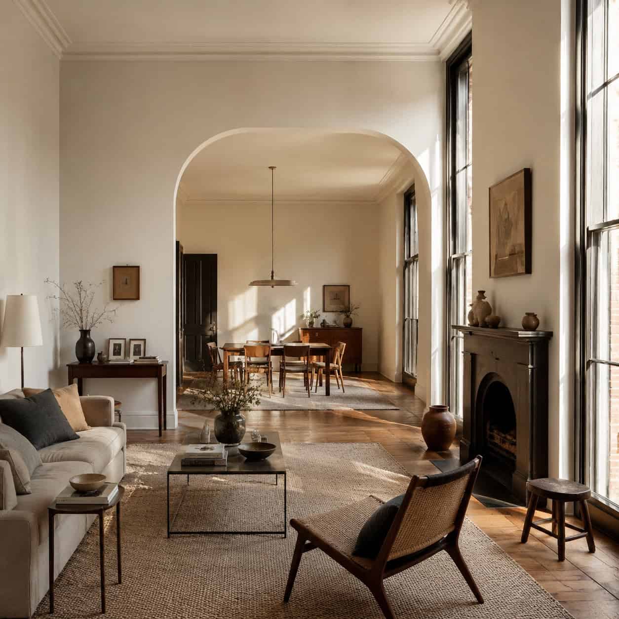Nine-Foot Ceilings and Coved Plaster Arches