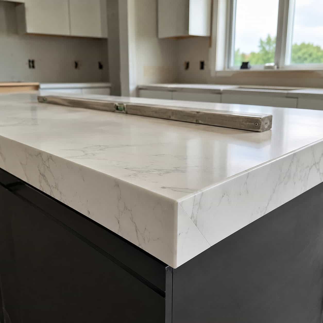 Upgrade the countertops to stone or quartz