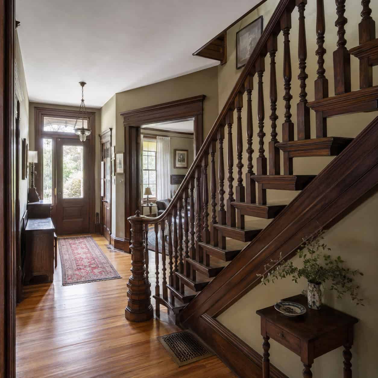 An Open-Spindle Stair Instead of a Boxed-In One