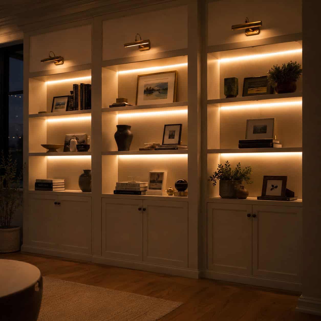 Layered Lighting on the Built-Ins