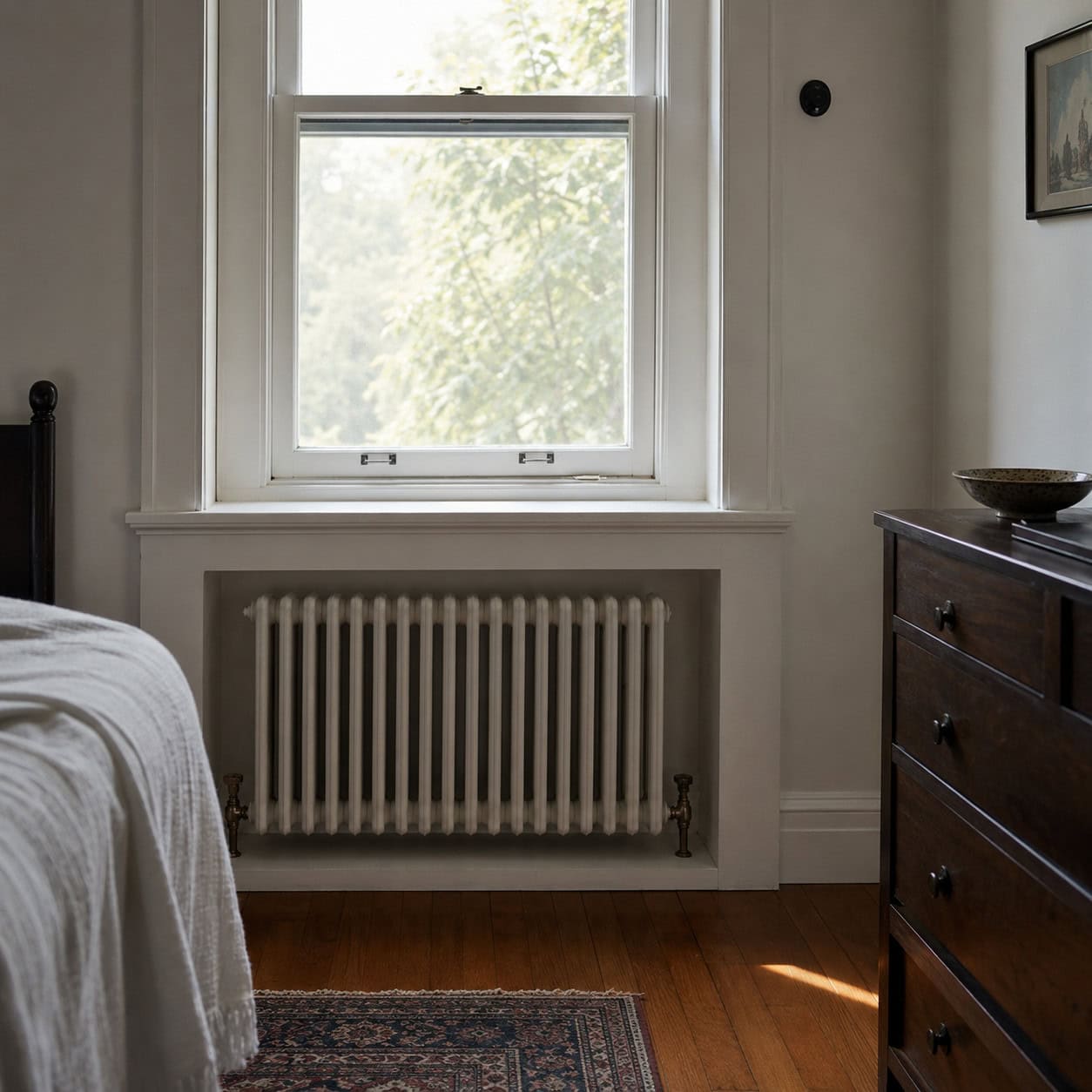 Radiators Recessed Into Wall Niches