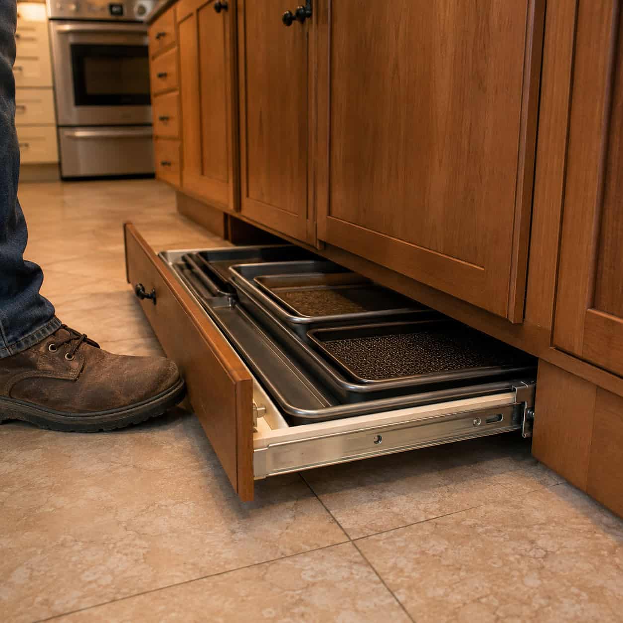 Toe-Kick & Hidden Kitchen Drawers