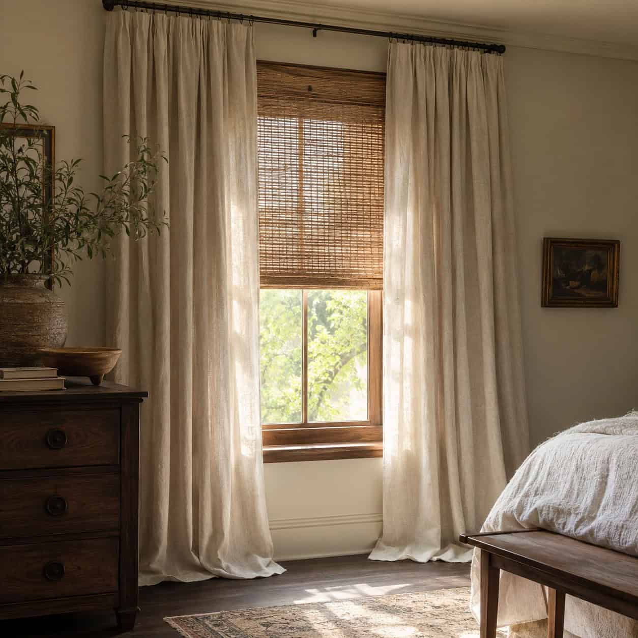 Dress the windows with real treatments
