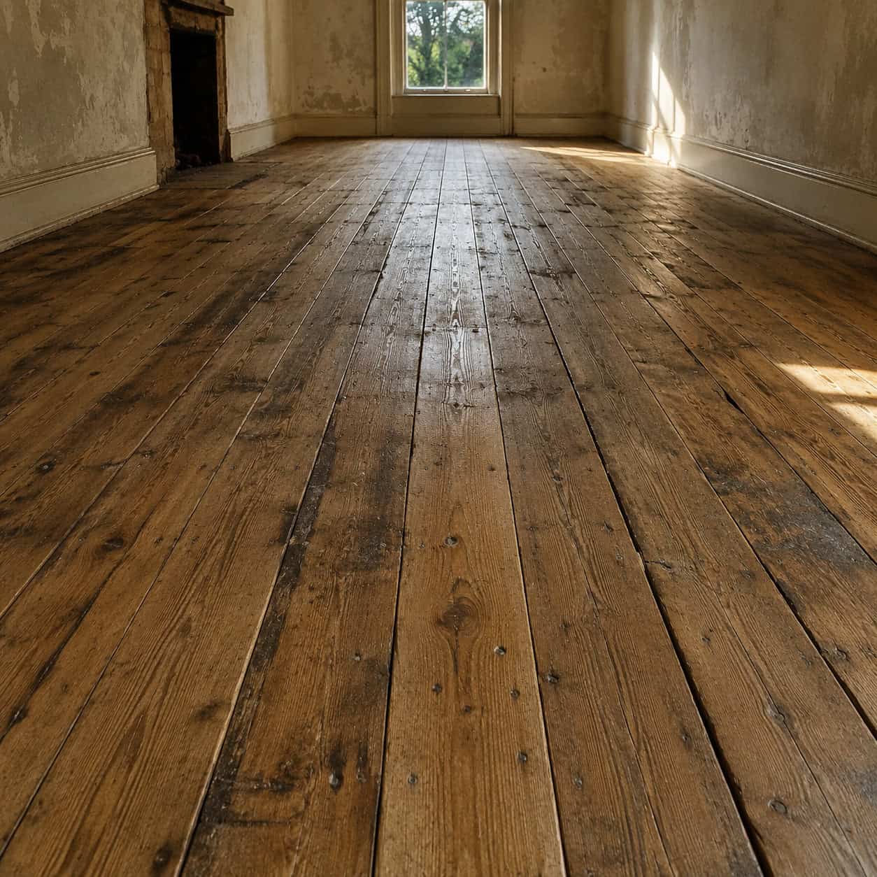 Floorboards Running the Long Way