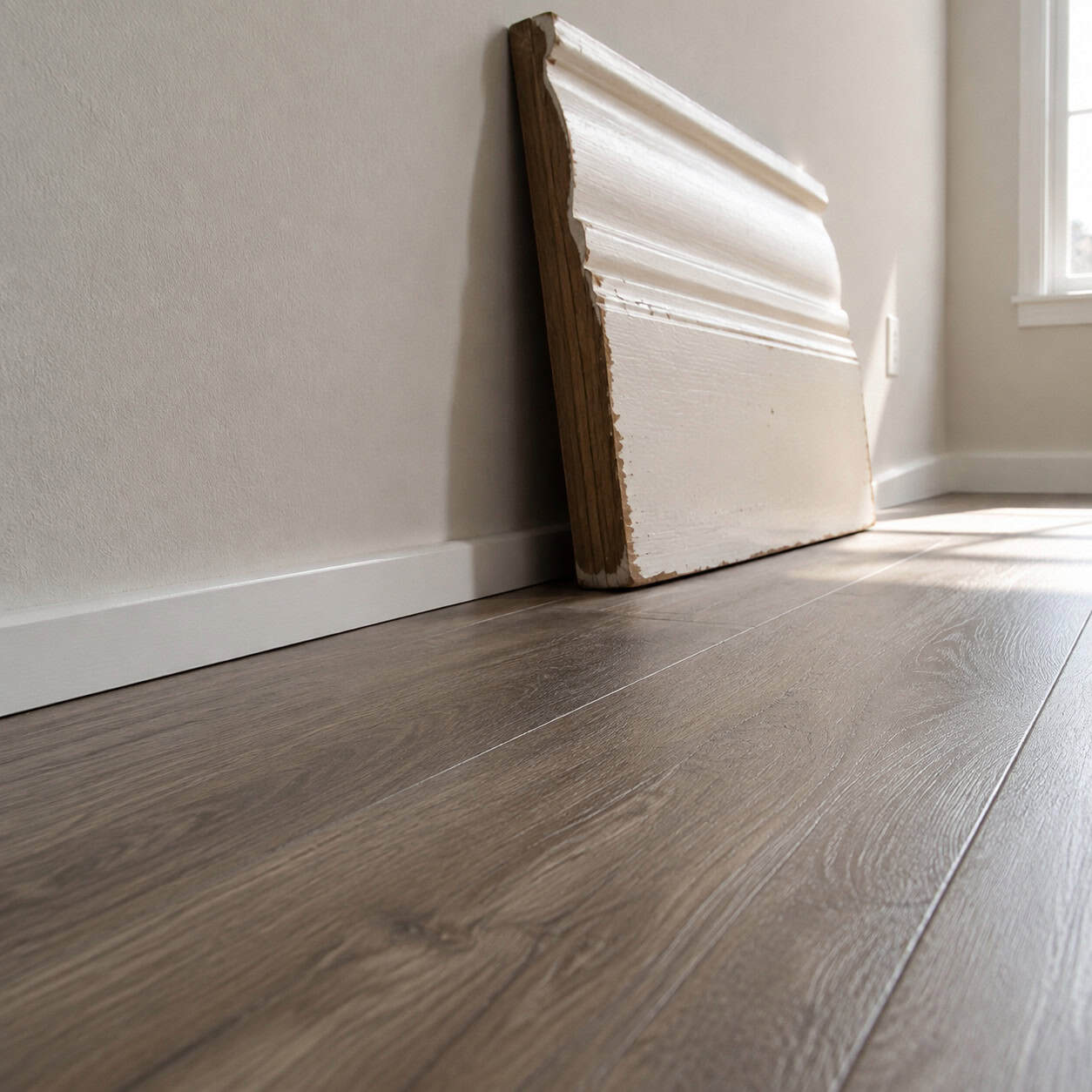 Three-and-a-Quarter-Inch Clamshell Baseboard