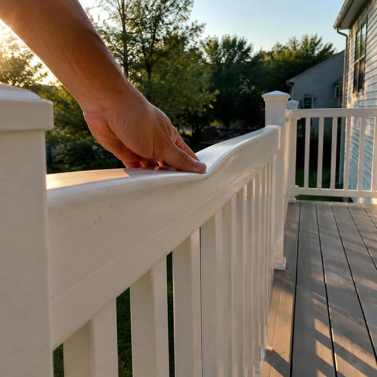Hollow Vinyl Deck Railing