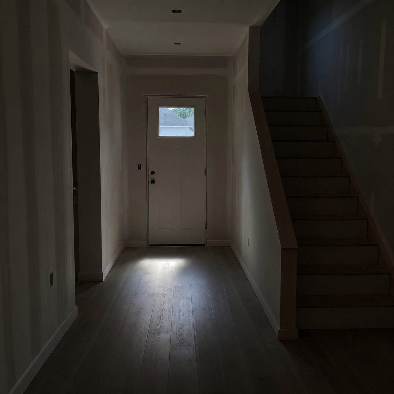 The 36-Inch Fiberglass Front Door With No Sidelights or Transom