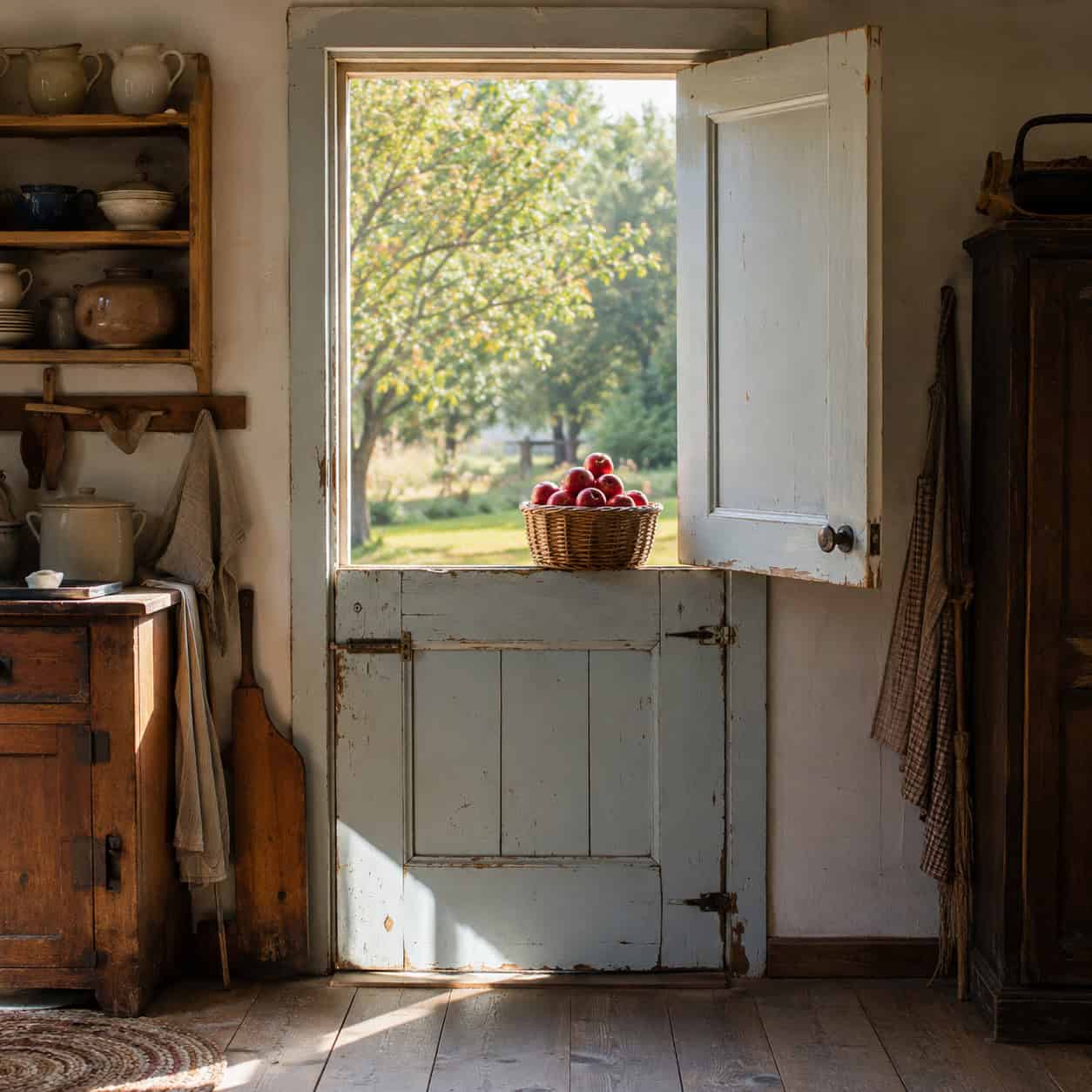 A Dutch Door at the Back Entry