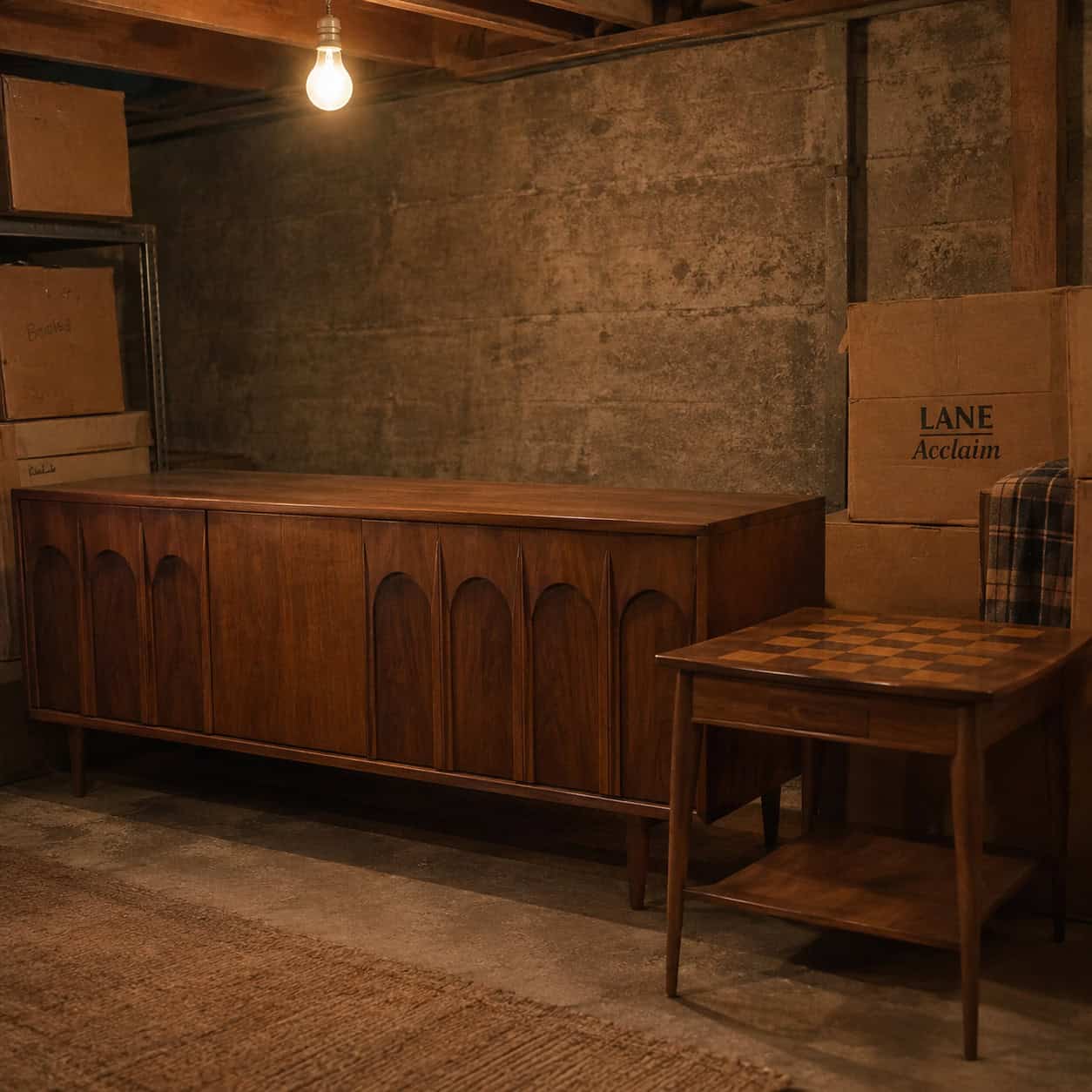 The "Ugly" 1960s Walnut Credenza — Broyhill Brasilia and Lane Acclaim