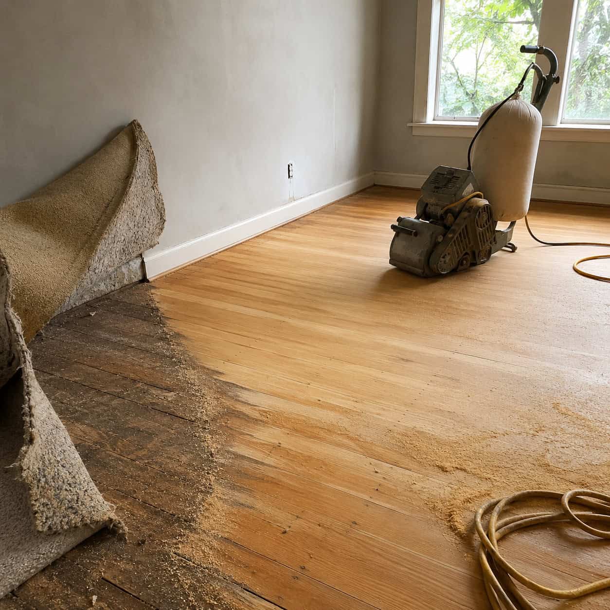 Refinishing the Hardwood Under Your Carpet