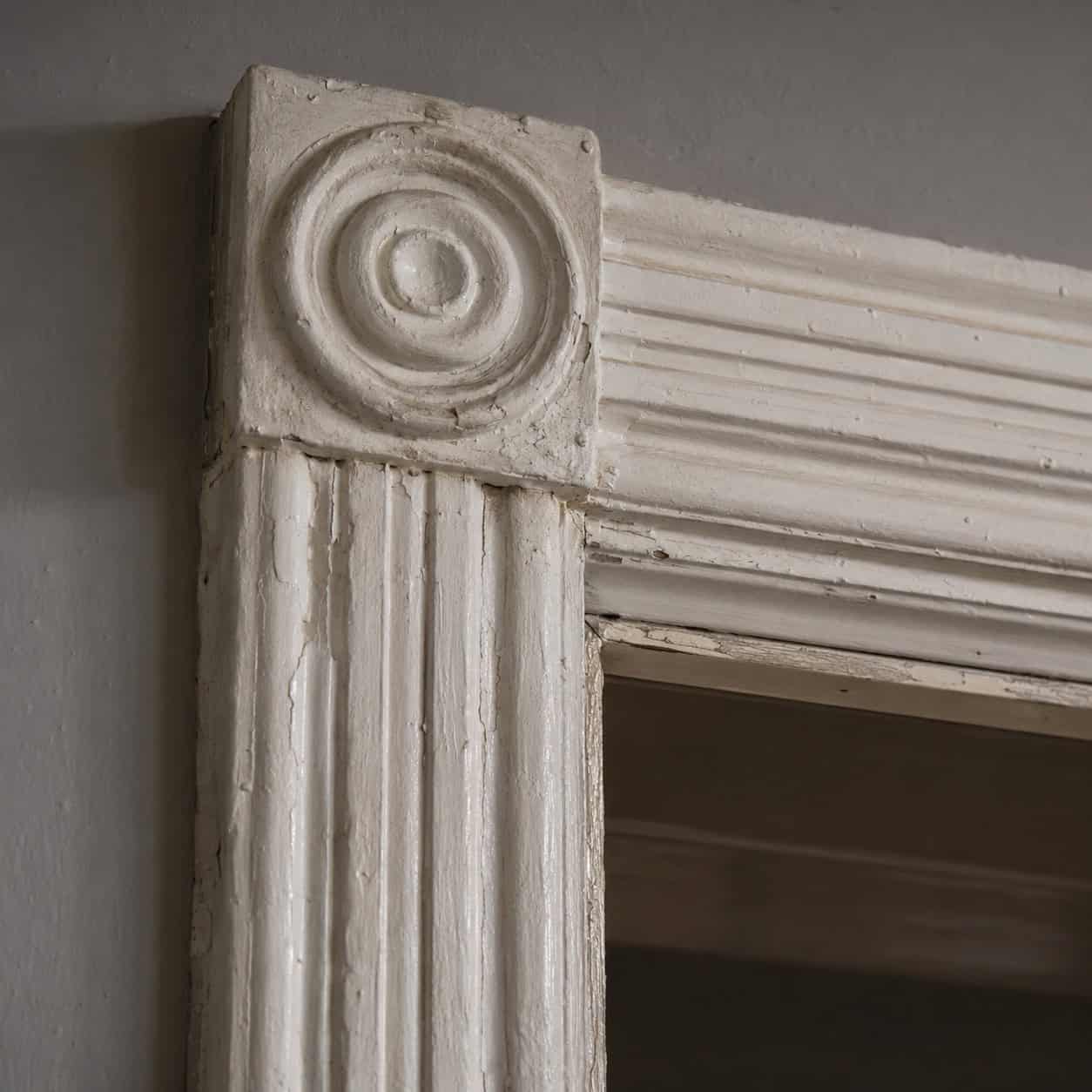 Bullseye Rosettes and Plinth Blocks on the Casings