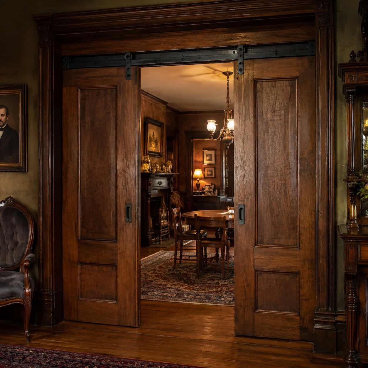 Pocket Doors on Sheave Rollers