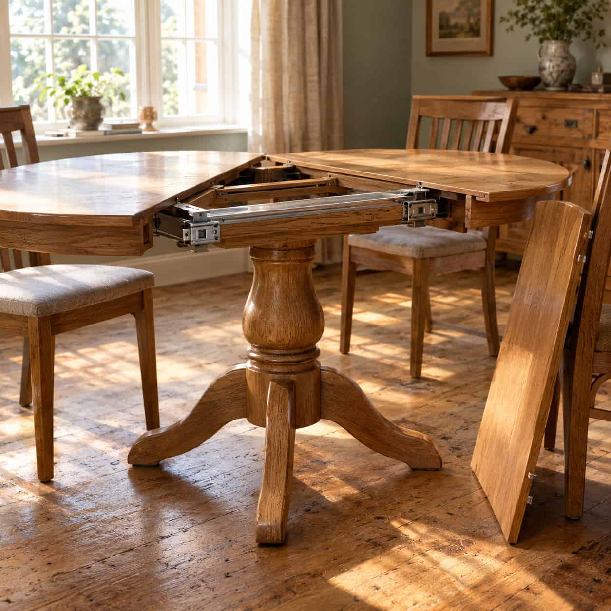 Extension Dining Table With Leaves