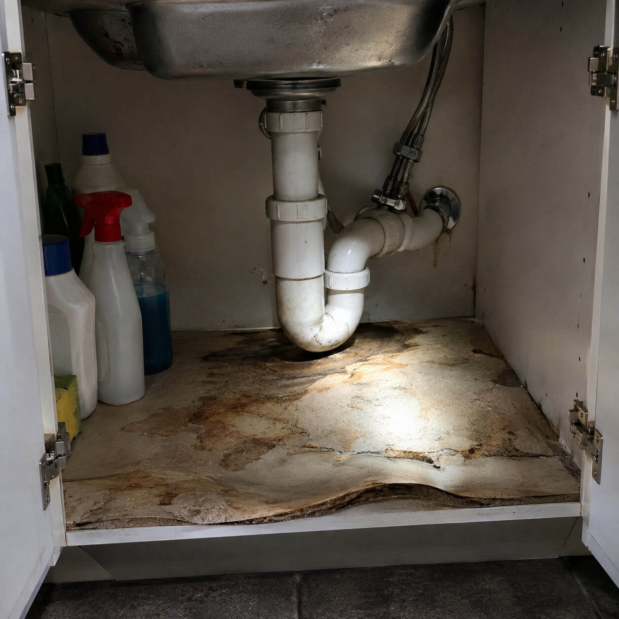 A Particleboard Sink Base