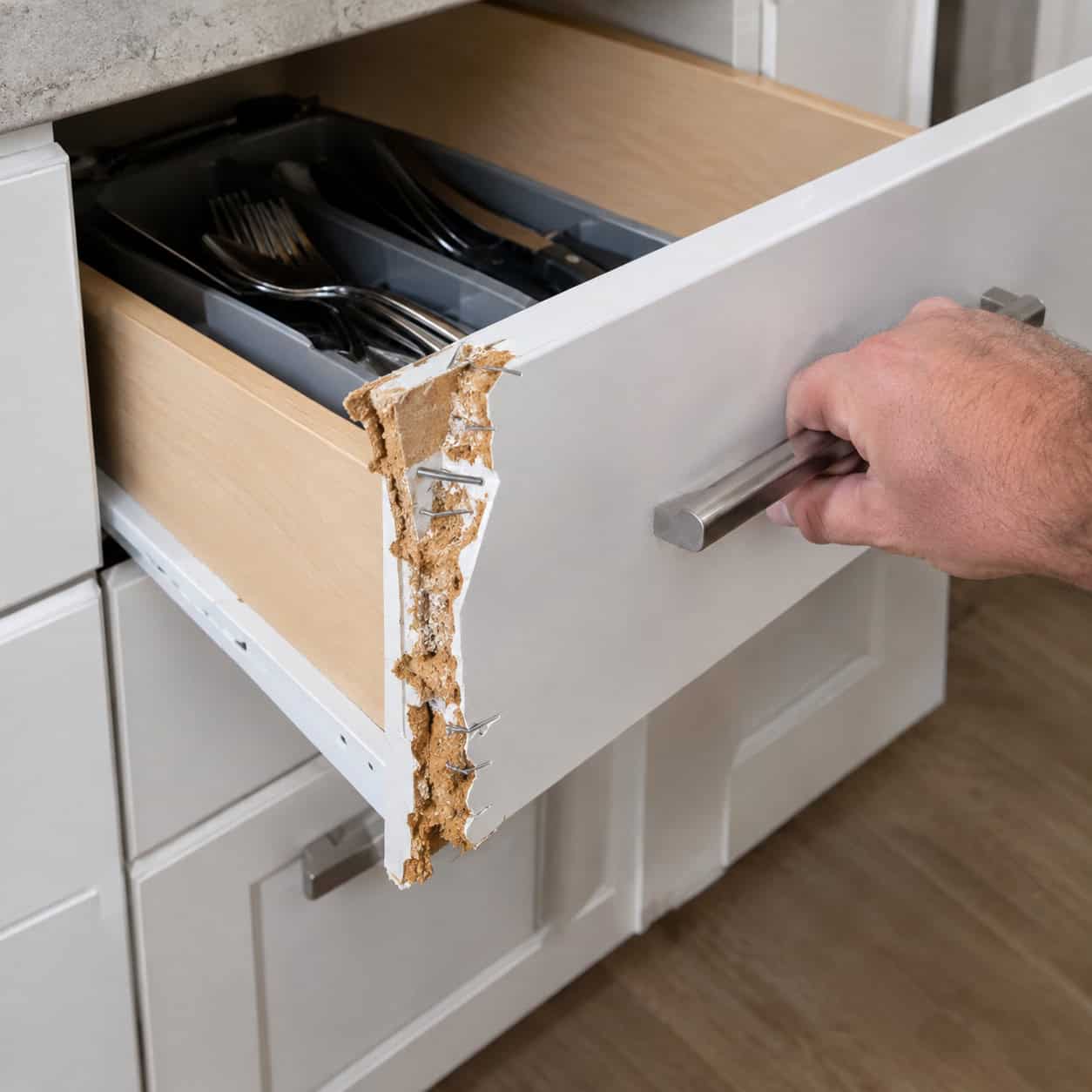 Stapled Particleboard Drawer Boxes