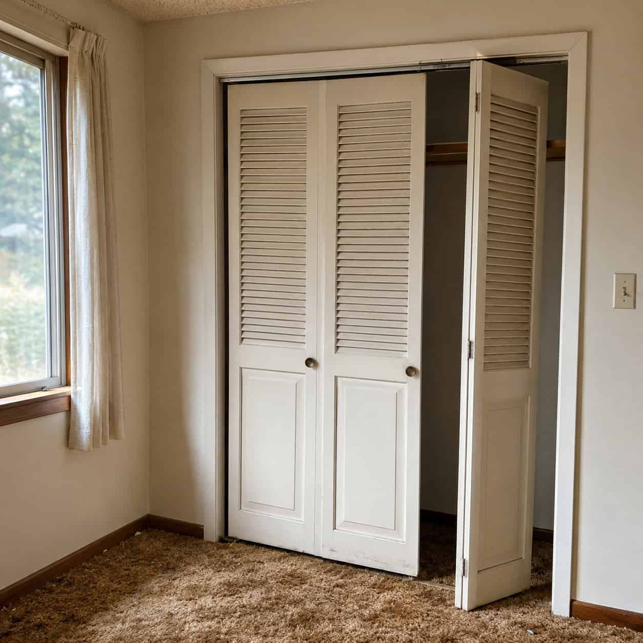 Louvered Bifold Closet Doors