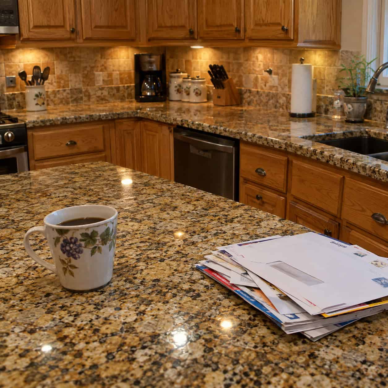 Speckled 'Tuscan' Granite — Uba Tuba, Santa Cecilia, Venetian Gold