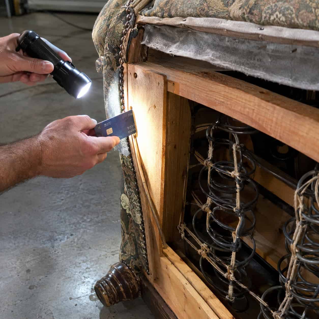 An Upholstered Sofa Worth Reupholstering