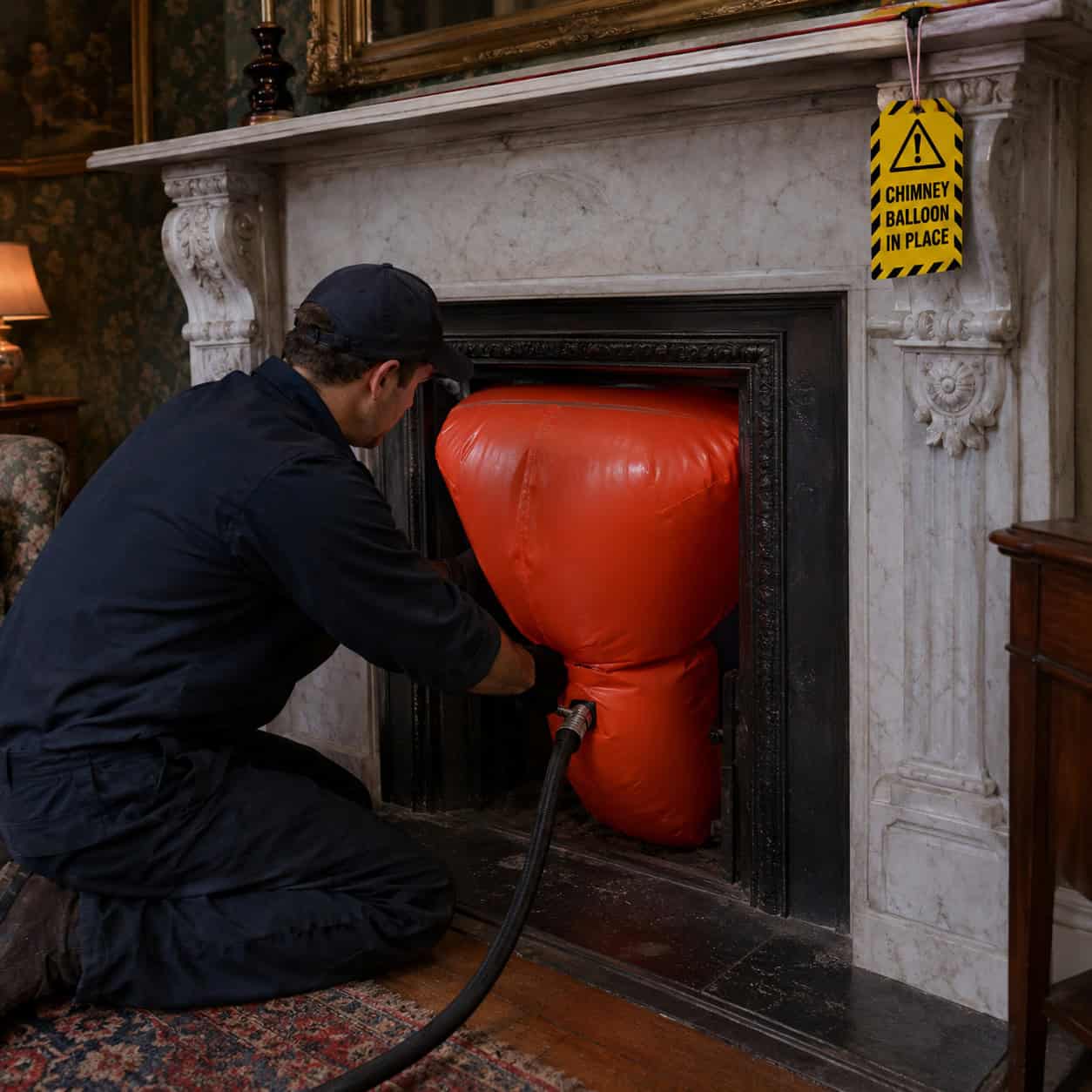 A Chimney Balloon for the Flues You Don't Use