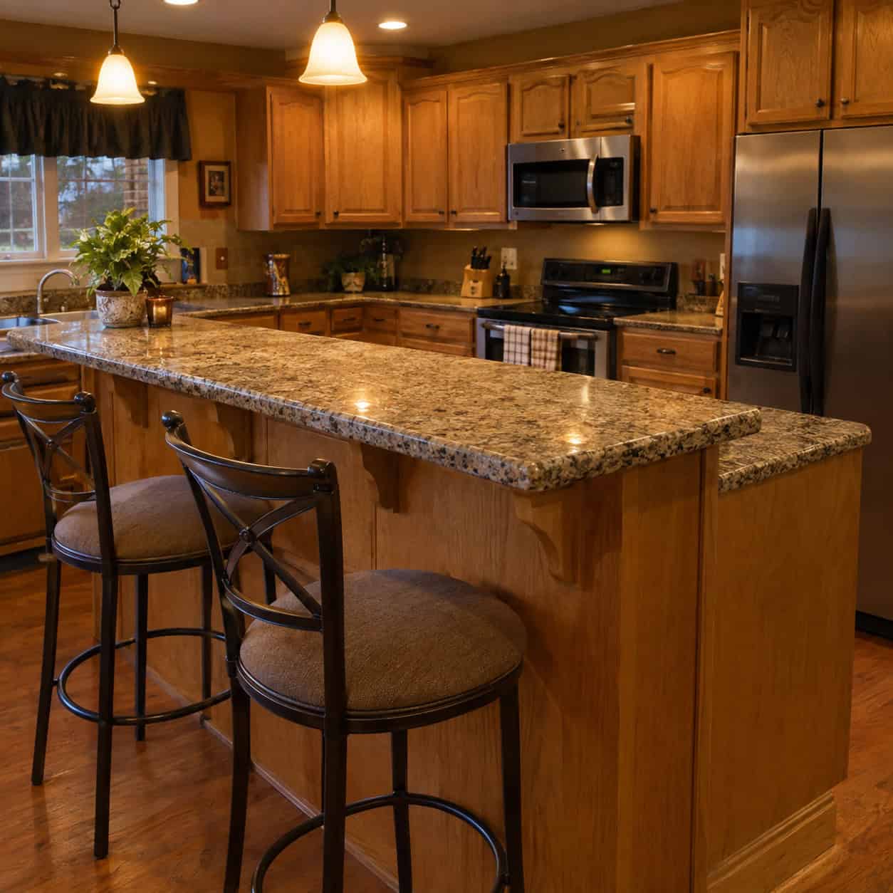 The Two-Level Raised Breakfast Bar