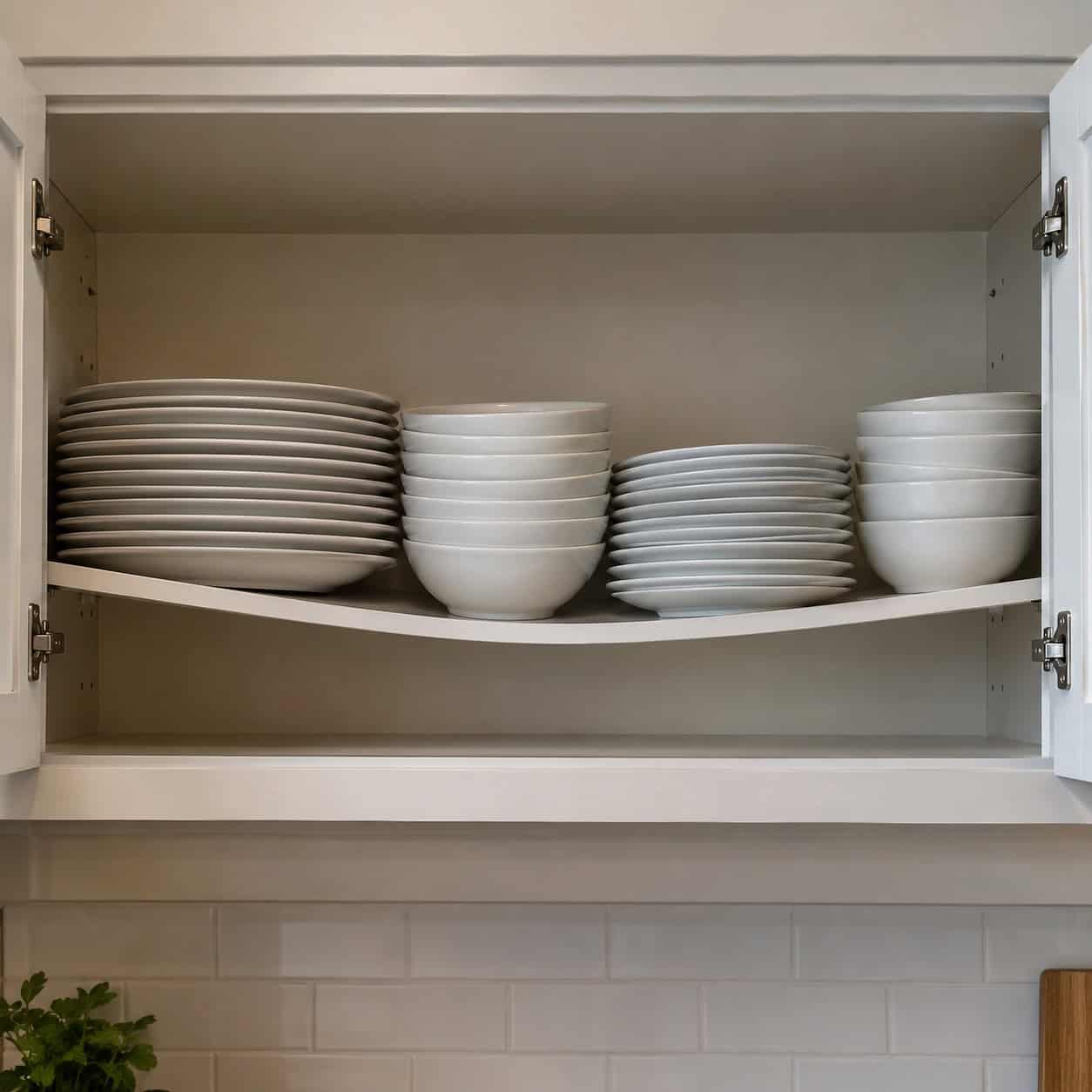 36-Inch Uppers With Thin Melamine Shelves
