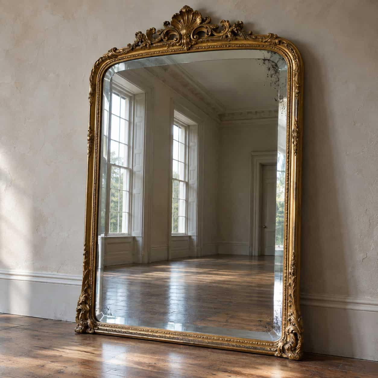 Large Beveled or Mantel Mirror