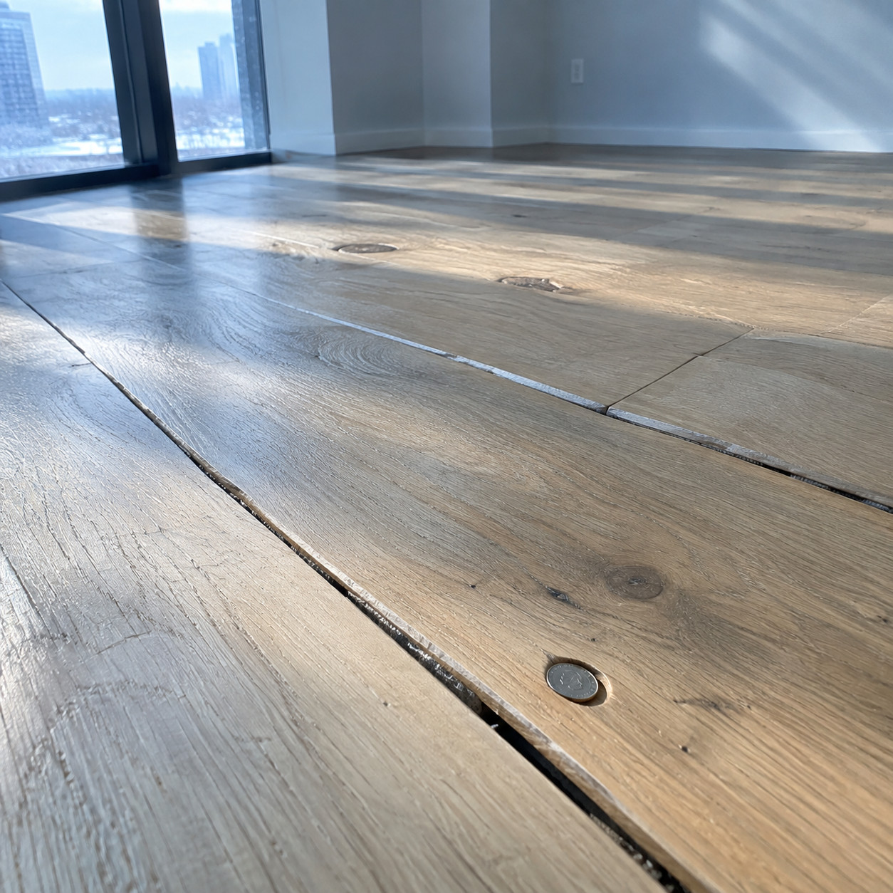 Ultra-Wide Planks Over Radiant Heat