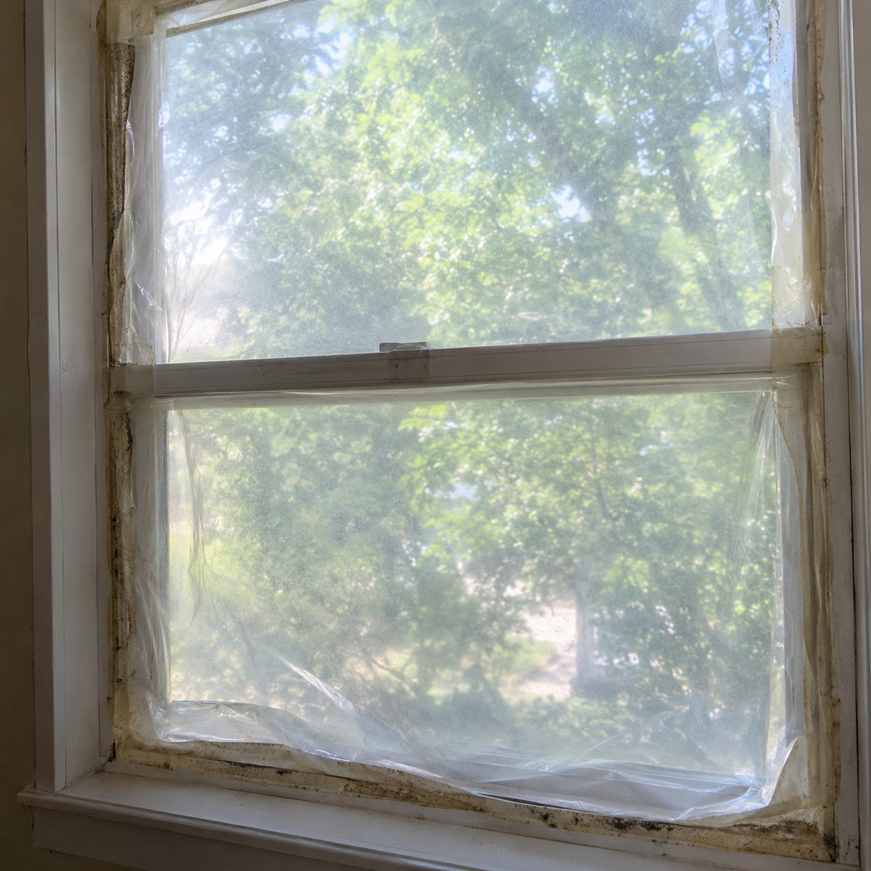 Shrink-Film Insulation Kits Left Up Year-Round