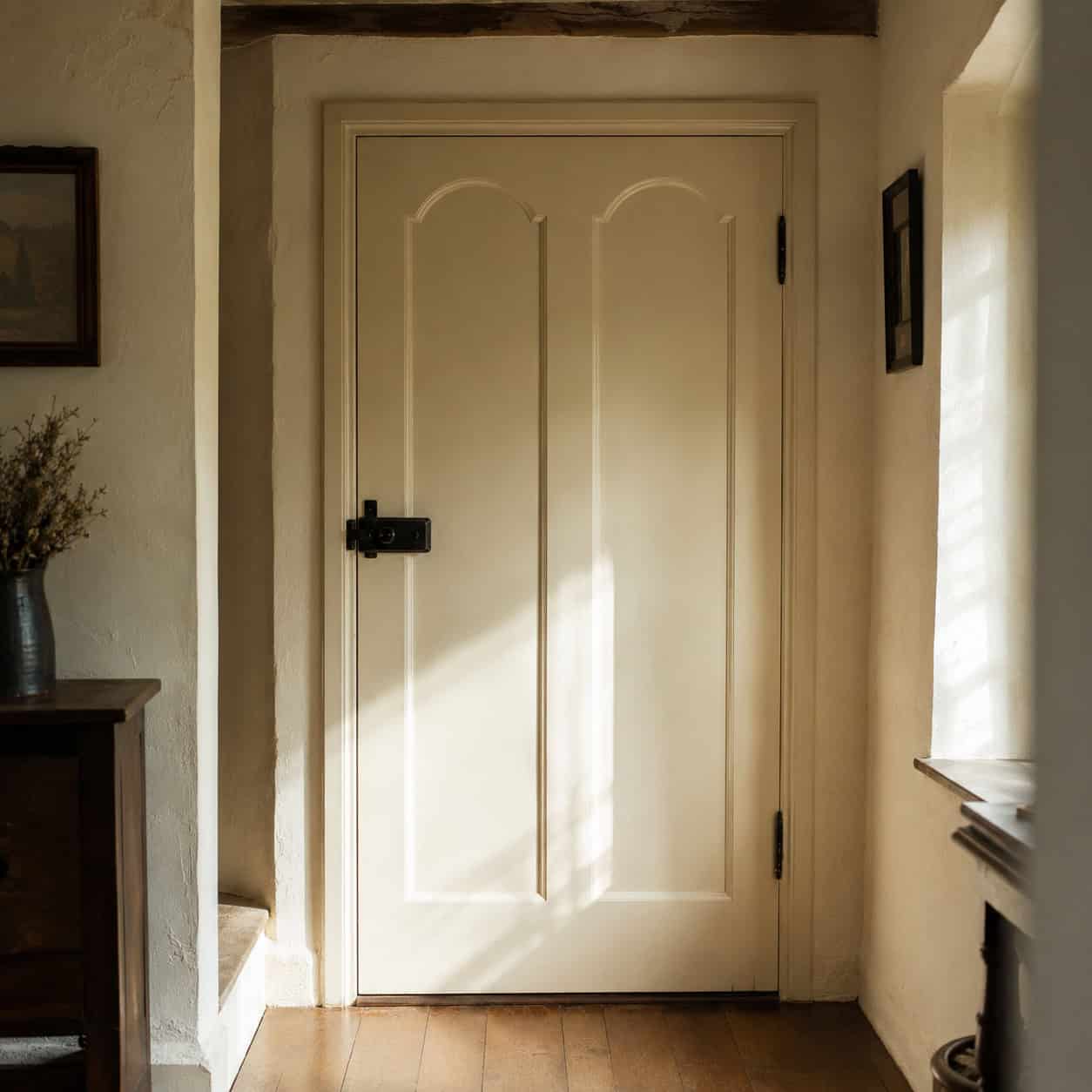 Two-Panel Doors With Rounded Panel Tops