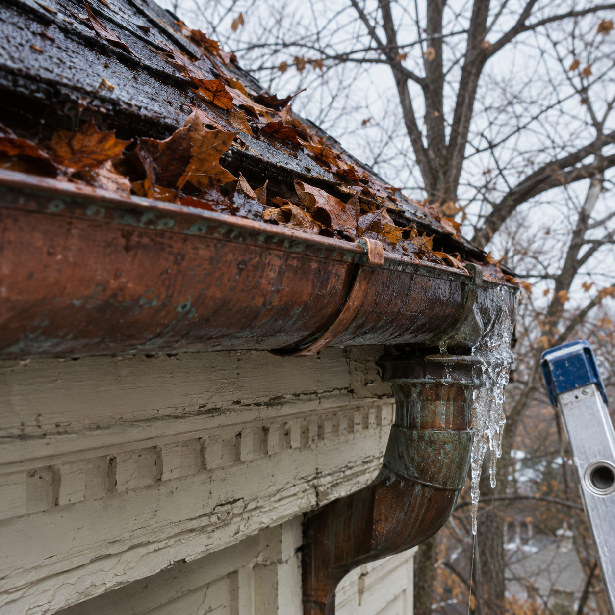 Clean Gutters and Downspouts That Discharge Away From the Foundation