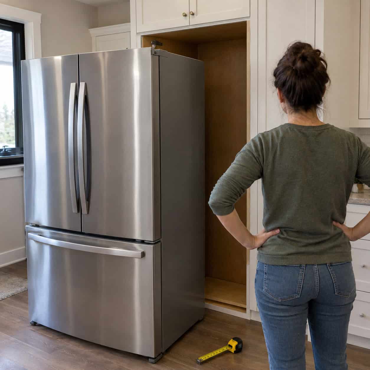 A Refrigerator Surround Built to the Exact Fridge